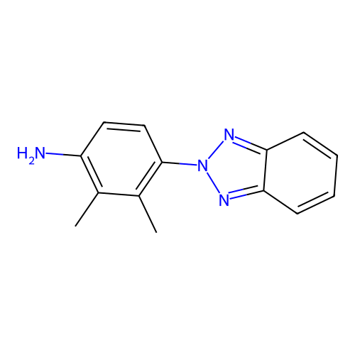 4-(2H-1,2,3-benzotriazol-2-yl)-2,3-dimethylphenylamine structure