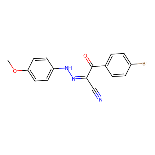 3-(4-Bromophenyl)-2-[(4-methoxyphenyl)hydrazono]-3-oxopropanenitrile structure