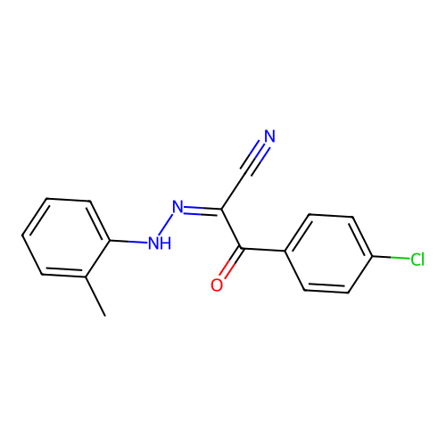 3-(4-Chlorophenyl)-2-[(2-methylphenyl)hydrazono]-3-oxopropanenitrile structure