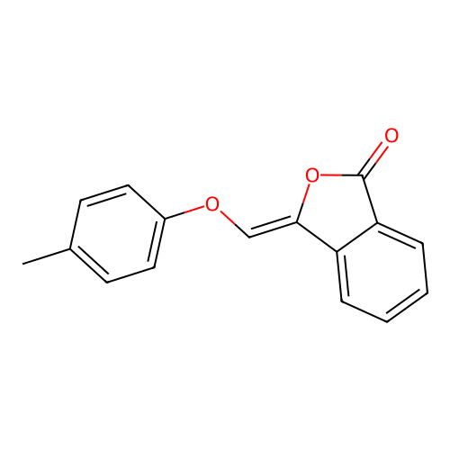 3-[(4-methylphenoxy)methylene]-2-benzofuran-1(3H)-one structure