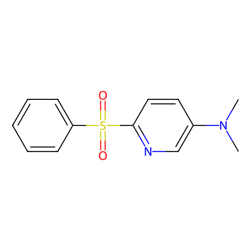 N,N-Dimethyl-6-(phenylsulfonyl)pyridin-3-amine structure