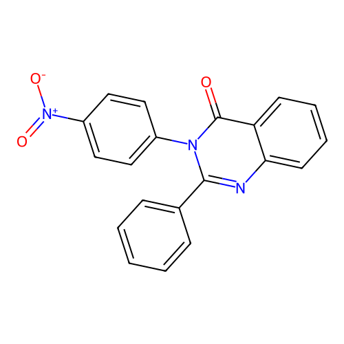 3-(4-nitrophenyl)-2-phenylquinazolin-4(3H)-one structure