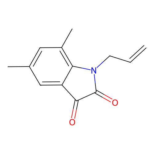 5,7-Dimethyl-1-prop-2-enylindole-2,3-dione structure