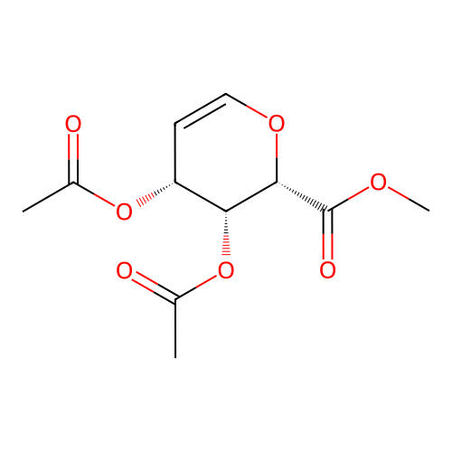 3,4-Di-O-acetyl-D-glucuronal methyl ester structure