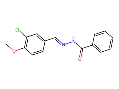N'-[(3-Chloro-4-methoxyphenyl)methylidene]benzohydrazide structure