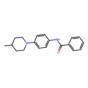 N-[4-(4-methylpiperidin-1-yl)phenyl]benzamide structure
