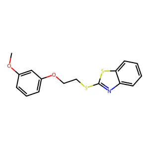3-(2-Benzothiazol-2-ylthioethoxy)-1-methoxybenzene structure