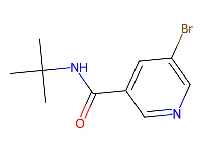 5-Bromo-N-tert-butylnicotinamide structure