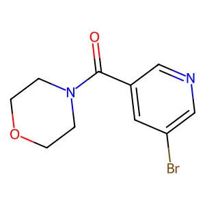 (5-Bromo-3-pyridyl)-morpholino-methanone structure