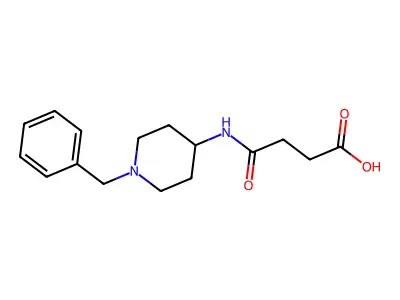 4-[(1-Benzyl-4-piperidinyl)amino]-4-oxobutanoic acid structure