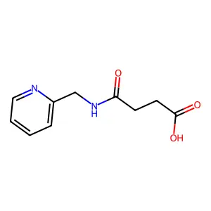 4-Oxo-4-[(pyridin-2-ylmethyl)amino]butanoic acid structure