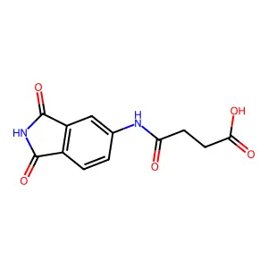 4-[(1,3-dioxo-2,3-dihydro-1H-isoindol-5-yl)amino]-4-oxobutanoic acid structure