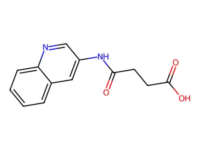 4-Oxo-4-(quinolin-3-ylamino)butanoic acid structure
