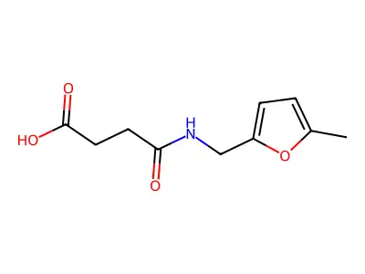 4-{[(5-Methylfuran-2-yl)methyl]amino}-4-oxobutanoic acid structure