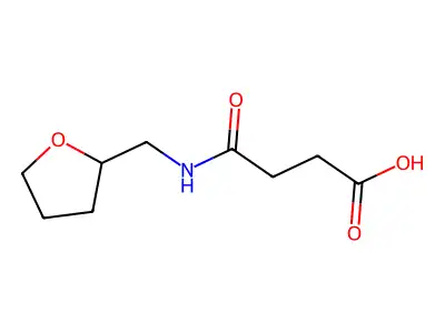 4-Oxo-4-[(tetrahydrofuran-2-ylmethyl)amino]butanoic acid structure