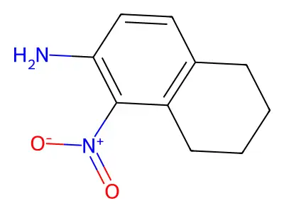1-Nitro-5,6,7,8-tetrahydro-2-naphthalenamine structure