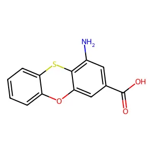 1-氨基-3-吩噁噻甲酸 structure