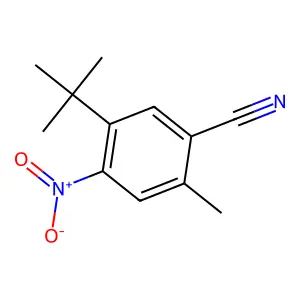 5-Tert-butyl-4-nitro-2-methylbenzonitrile structure