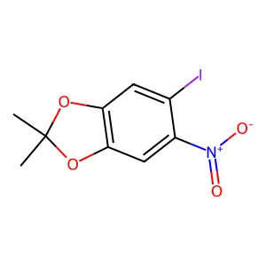 5-Iodo-2,2-dimethyl-6-nitro-1,3-benzodioxole structure