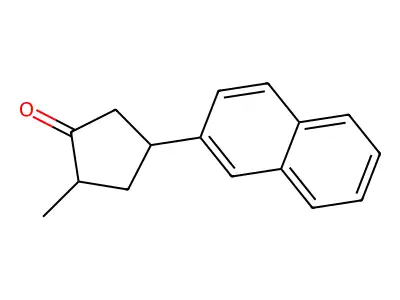 2-Methyl-4-(2-naphthyl)cyclopentanone structure
