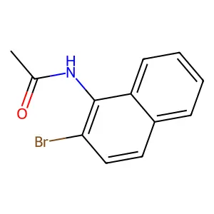N-(2-bromo-1-naphthyl)acetamide structure