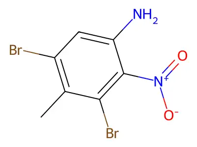3,5-Dibromo-4-methyl-2-nitroaniline structure