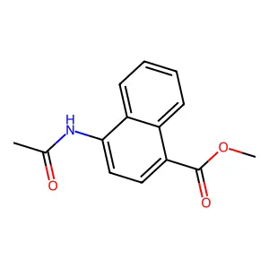 Methyl 4-(acetylamino)-1-naphthoate structure