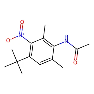 N-{4-tert-butyl-3-nitro-2,6-dimethylphenyl}acetamide structure