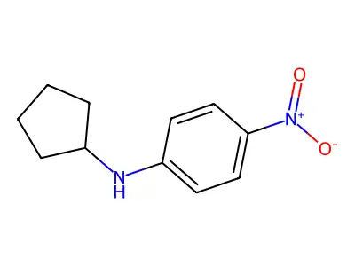 N-cyclopentyl-4-nitroaniline structure