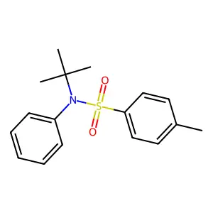 N-(tert-butyl)-4-methyl-N-phenylbenzenesulfonamide structure