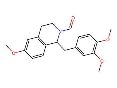 1-(3,4-dimethoxybenzyl)-6-methoxy-3,4-dihydro-2(1H)-isoquinolinecarbaldehyde structure