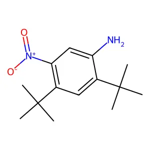 2,4-Ditert-butyl-5-nitroaniline structure