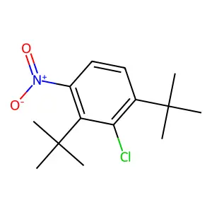 1,3-Ditert-butyl-2-chloro-4-nitrobenzene structure