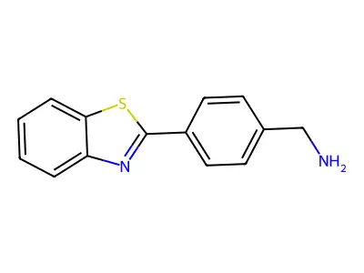 1-[4-(1,3-Benzothiazol-2-yl)phenyl]methanamine structure