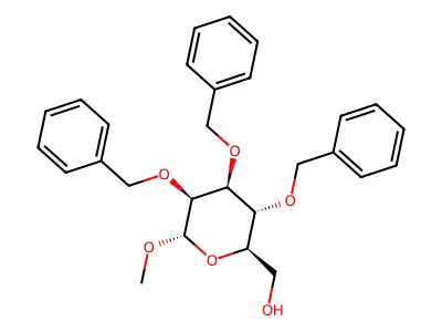 Methyl 2,3,4-tri-O-benzyl-a-D-glucopyranoside structure