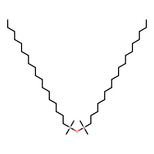 Disiloxane, 1,1,3,3-tetramethyl-1,3-dioctadecyl- structure