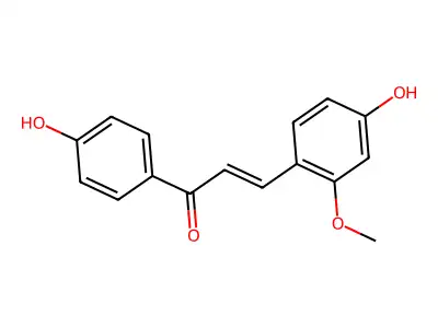 4,4'-Dihydroxy-2'-methoxychalcone structure