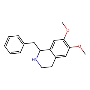 1-Benzyl-6,7-dimethoxy-1,2,3,4-tetrahydroisoquinoline structure