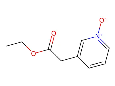 3-Pyridineacetic acid, ethyl ester, 1-oxide structure