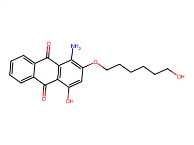 9,10-Anthracenedione, 1-amino-4-hydroxy-2-[(6-hydroxyhexyl)oxy]- structure