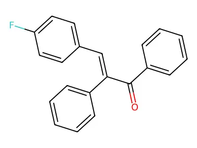 3-(4-Fluorophenyl)-1,2-diphenylprop-2-en-1-one structure