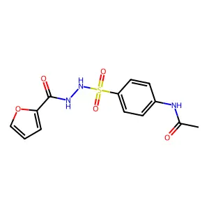 N-(4-{[2-(furan-2-ylcarbonyl)hydrazinyl]sulfonyl}phenyl)acetamide structure