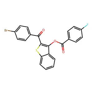2-(4-Bromobenzoyl)-1-benzothien-3-yl 4-fluorobenzoate structure