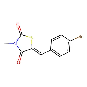5-[(4-Bromophenyl)methylidene]-3-methyl-1,3-thiazolidine-2,4-dione structure