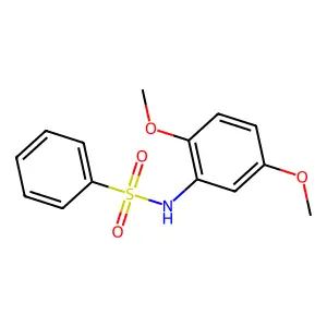 N-(2,5-dimethoxyphenyl)benzenesulfonamide structure