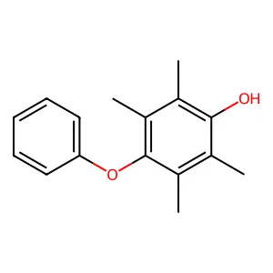 2,3,5,6-Tetramethyl-4-phenoxyphenol structure