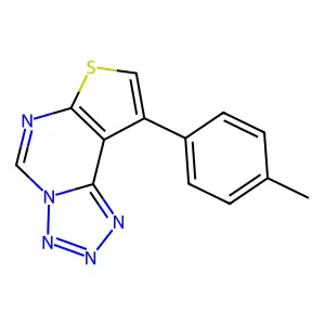 9-(4-Methylphenyl)[1,2,3,4]tetraazolo[1,5-c]thieno[3,2-e]pyrimidine structure