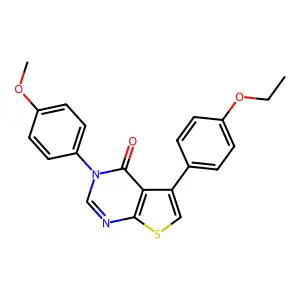 5-(4-Ethoxyphenyl)-3-(4-methoxyphenyl)thieno[2,3-d]pyrimidin-4-one structure