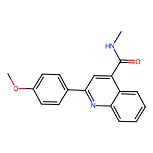 2-(4-methoxyphenyl)-N-methylquinoline-4-carboxamide structure