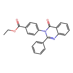 Ethyl 4-(4-oxo-2-phenylquinazolin-3-yl)benzoate structure